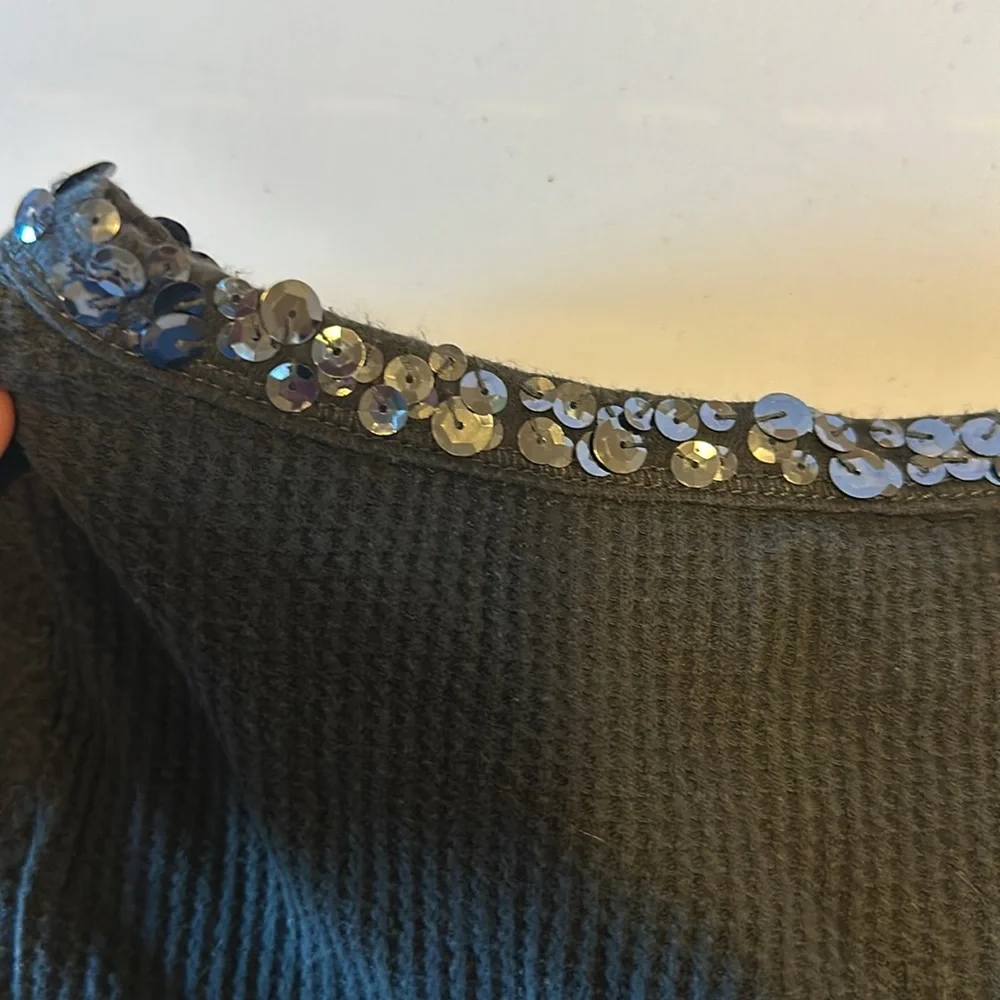 Crewcuts Waffle Henley with Sequins